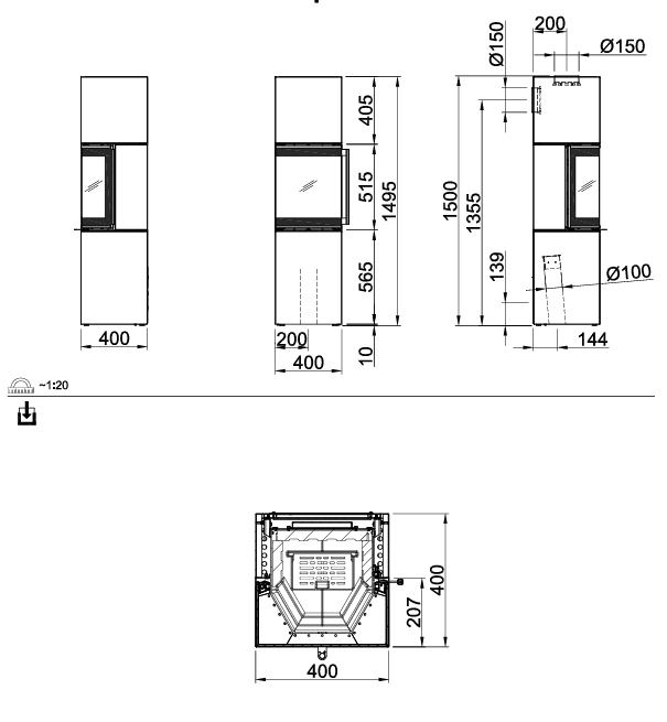 Kaminofen Spartherm Trico S (6 kW)